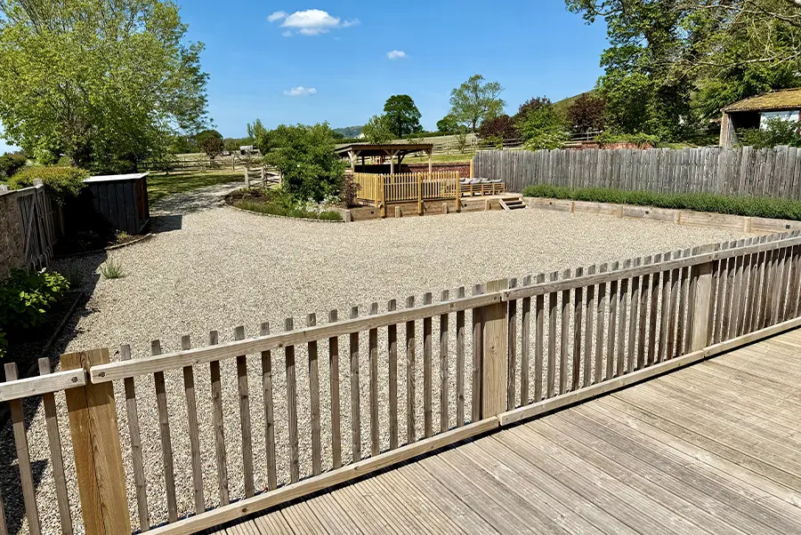 The Retreat Barn Front Deck & Outdoor Kitchen