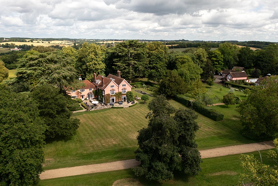 Chelston Hall Aerial View