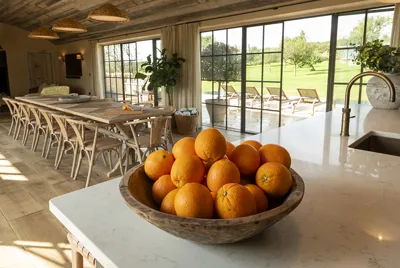 Stowmeadow Farm Dining Area 1 (Dutch Barn)