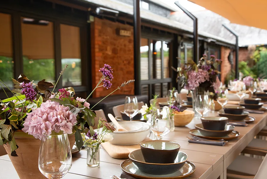 Brookmoor Barn Alfresco Dining 1