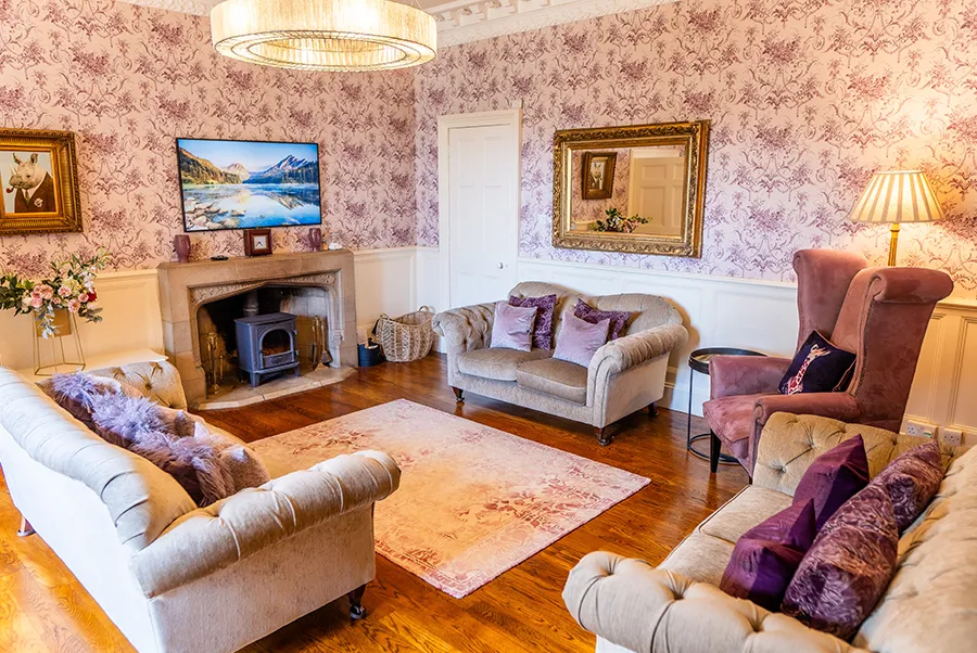 Mendip Manor Purple Lounge 1