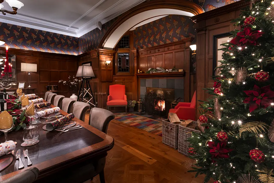 Keswick Country Manor Dining Room At Christmas 2