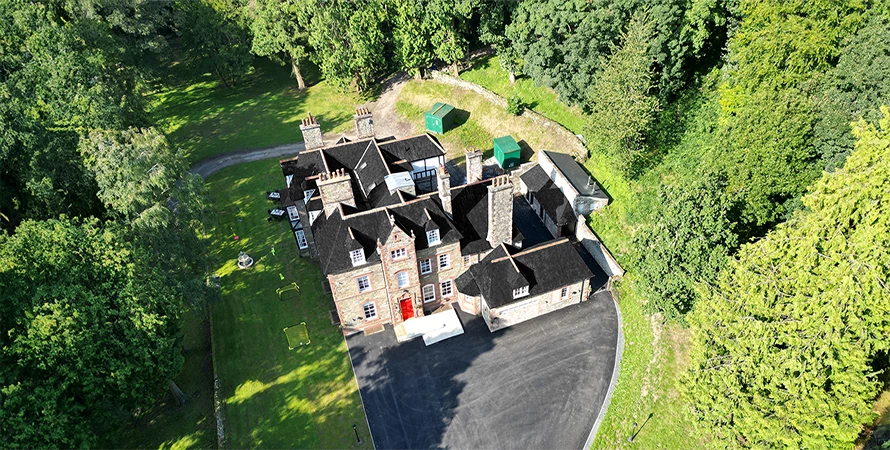 Bleamoss Hall Aerial View