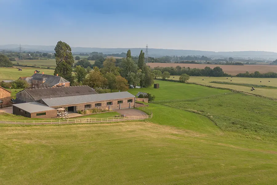 Damson Barn Aerial View