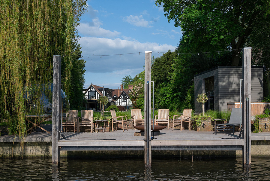 Westerly Lodge Jetty From The River