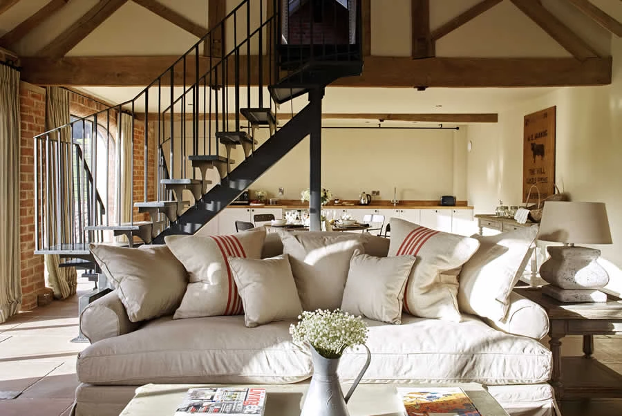 Castlemorton Barns Carthouse Living Room