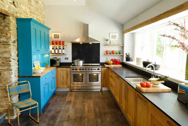 Tregulland Cottage And Barn Cottage Kitchen