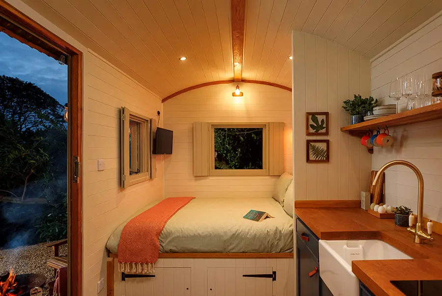 Parsonage House Shepherds Hut Bed