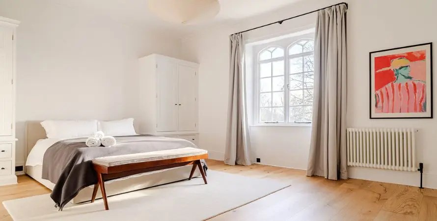 White Gable House Bedroom