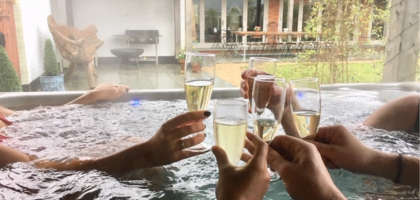 Hot Tub At The Hacienda
