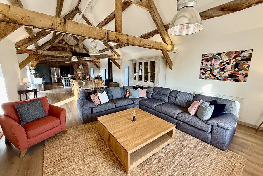 The Retreat Barn Living Area 1