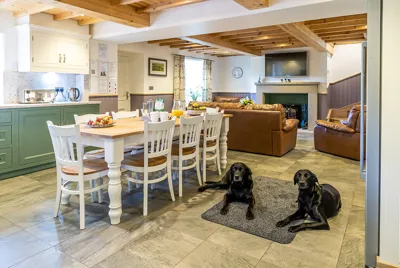 Needlework Cottage Kitchen, Dining And Sitting Area 1