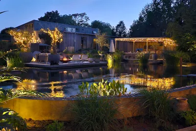 Three Little Pigs Exterior Evening 1